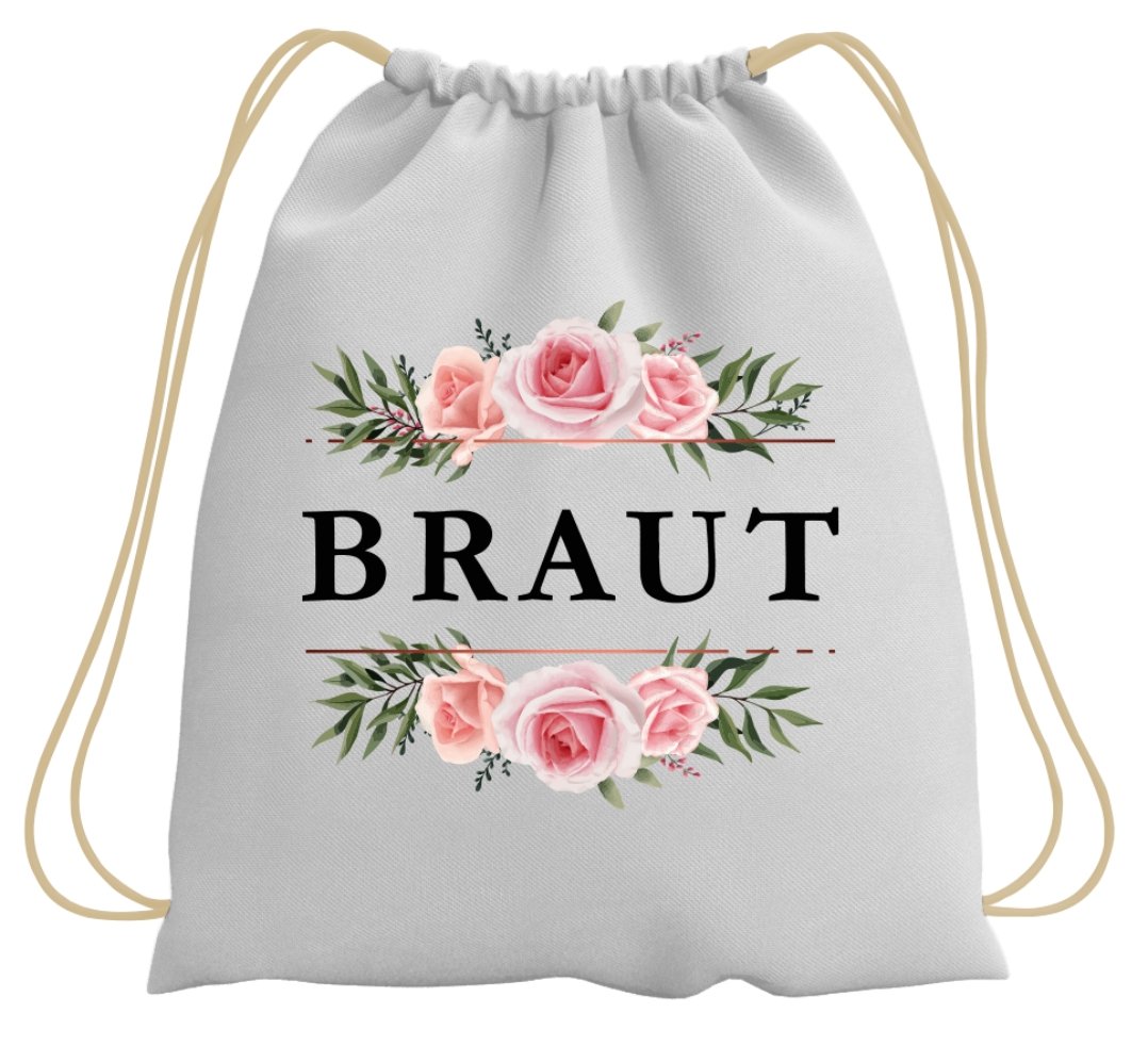 Bild: Turnbeutel - Braut (Rosen) Geschenkidee