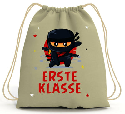 Bild: Turnbeutel - Erste Klasse (Ninja) Geschenkidee