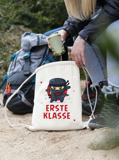 Bild: Turnbeutel - Erste Klasse (Ninja) Geschenkidee