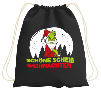 Bild: Turnbeutel - Grinch - Schöne scheiß Weihnachten Geschenkidee