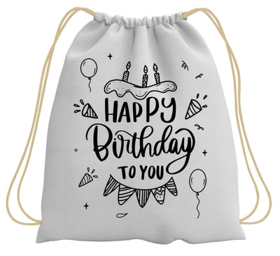 Bild: Turnbeutel - Happy Birthday Geschenkidee