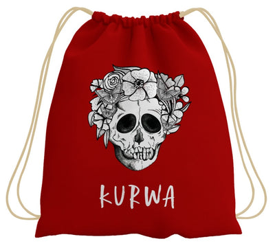 Bild: Turnbeutel - Kurwa- Totenkopf Geschenkidee