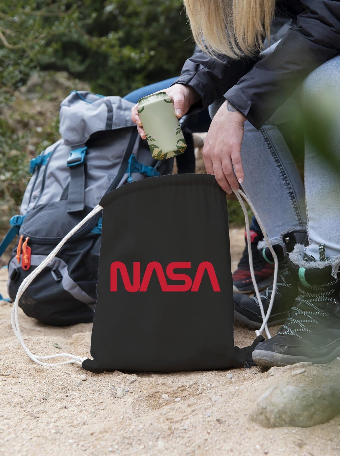 Bild: Turnbeutel - NASA Worm Logo Geschenkidee