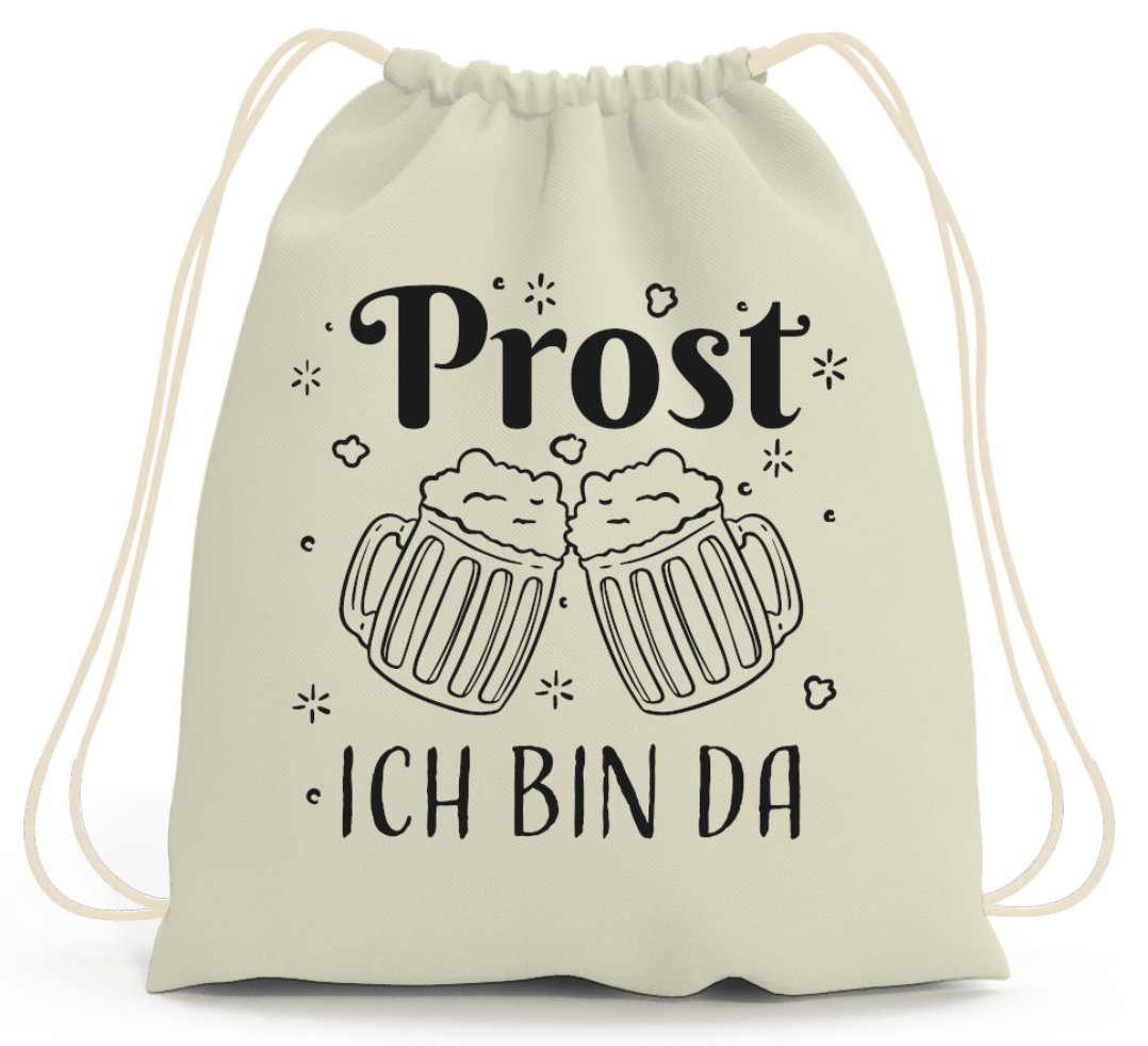 Bild: Turnbeutel - Prost Ich bin da Geschenkidee