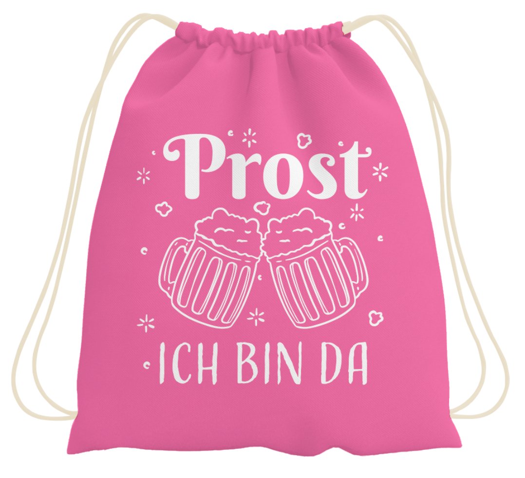 Bild: Turnbeutel - Prost Ich bin da Geschenkidee