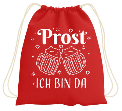 Bild: Turnbeutel - Prost Ich bin da Geschenkidee