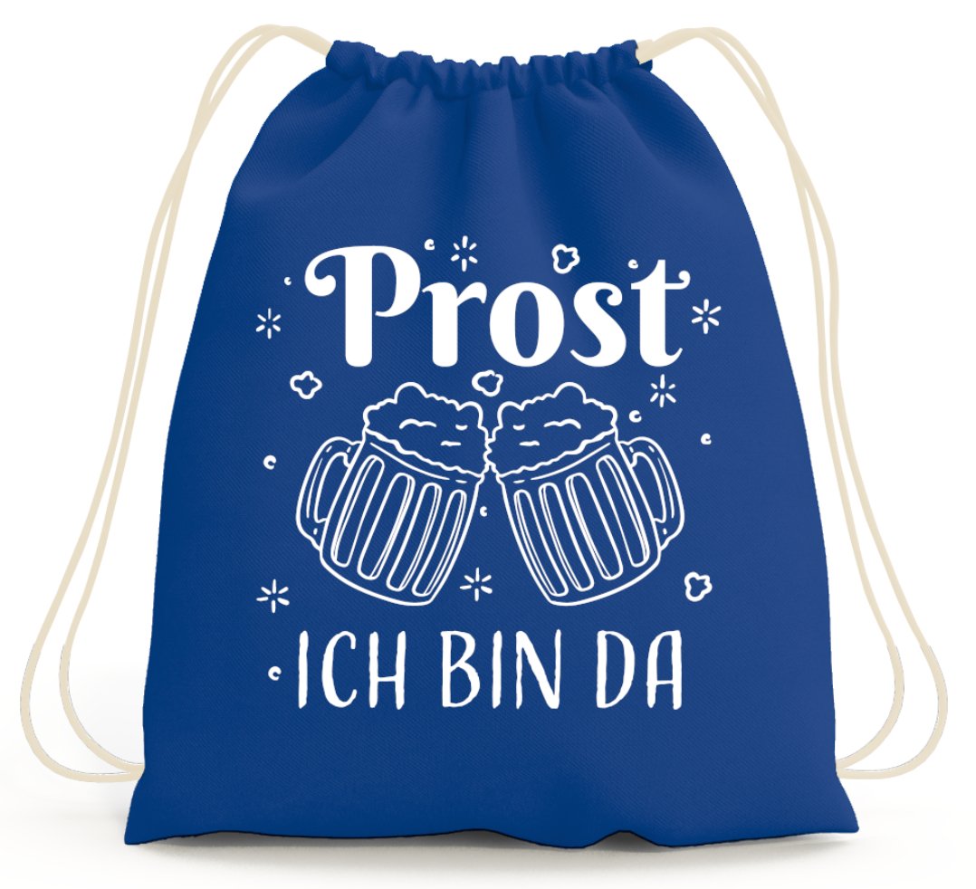 Bild: Turnbeutel - Prost Ich bin da Geschenkidee