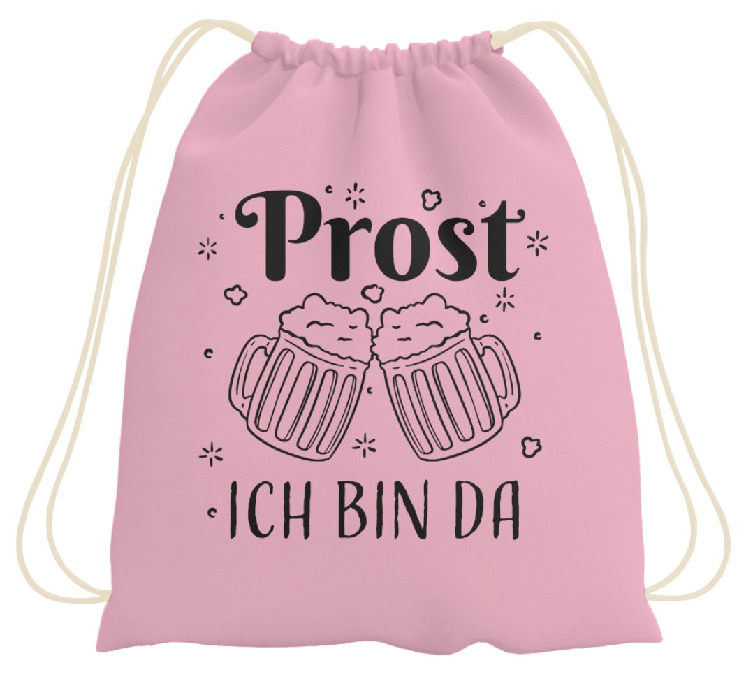 Bild: Turnbeutel - Prost Ich bin da Geschenkidee