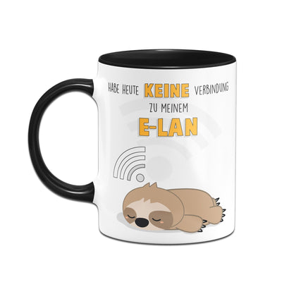 Bild: Faultier Tasse - Habe heute keine Verbindung zu meinem E-LAN Geschenkidee