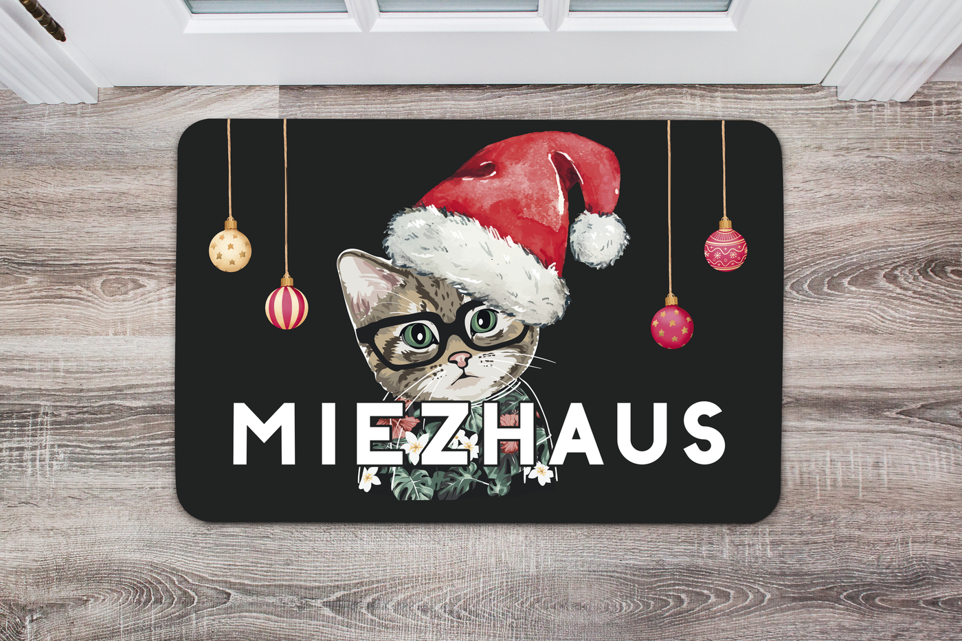 Fußmatte - Miezhaus Weihnachtsedition