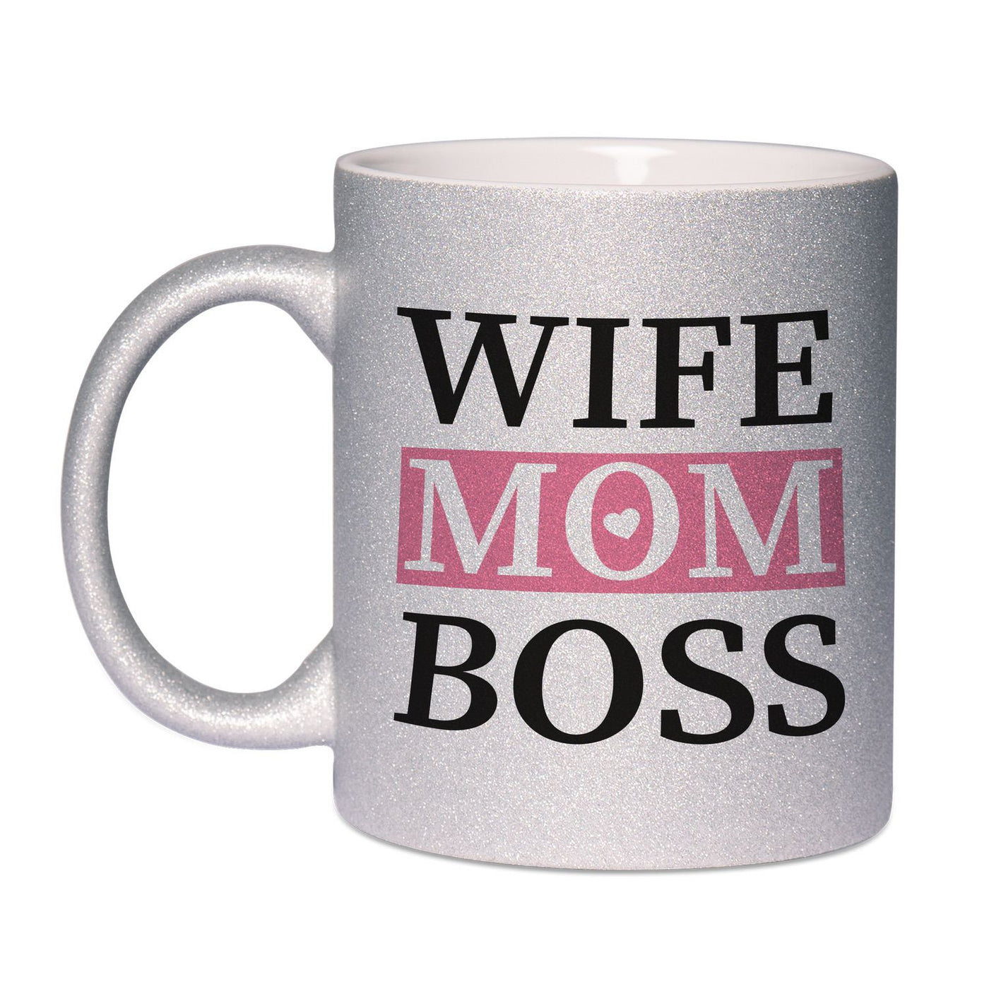 Bild: Glitzertasse - WIFE MOM BOSS Geschenkidee