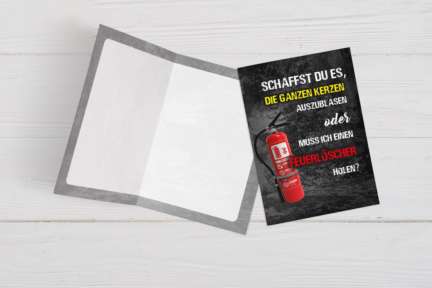 Bild: Geburtstagskarte - Schaffst Du es, die ganzen Kerzen auszublasen Geschenkidee