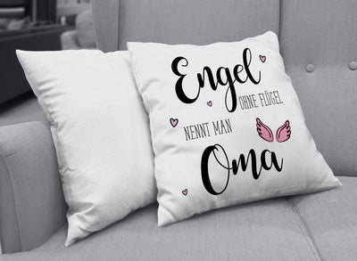 Bild: Kissen - Engel ohne Flügel nennt man Oma Geschenkidee