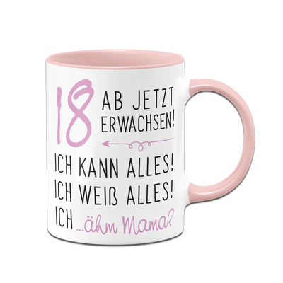 Tasse - 18 ab jetzt erwachsen!