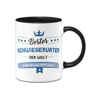 Bild: Tasse - Bester Schwiegervater der Welt geprüft und 100% sicher Geschenkidee