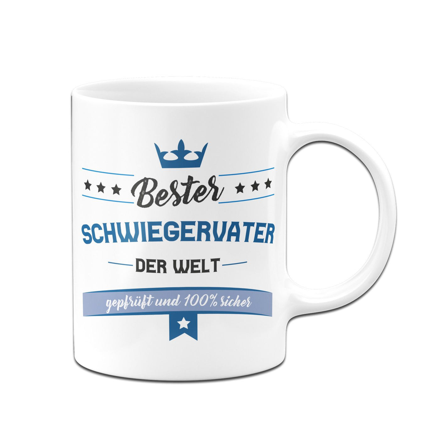 Bild: Tasse - Bester Schwiegervater der Welt geprüft und 100% sicher Geschenkidee