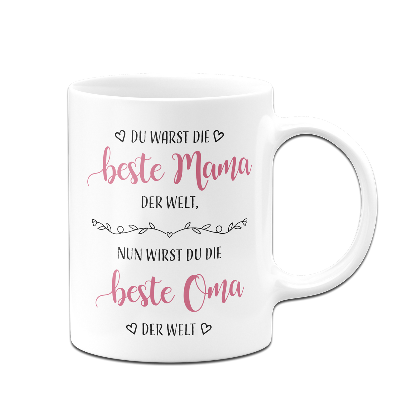 Tasse - Du warst die beste Mama der Welt, nun wirst du die beste Oma der Welt