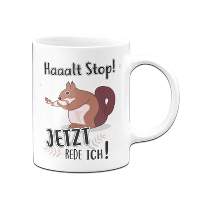 Bild: Tasse - Eichhörnchen Halt Stop! Jetzt rede ich! Geschenkidee