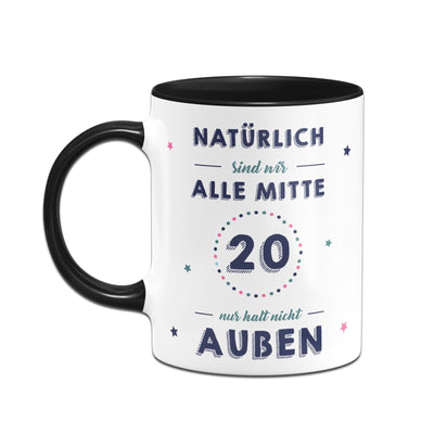 Bild: Tasse - Natürlich sind wir alle mit 20 nur halt nicht außen Geschenkidee