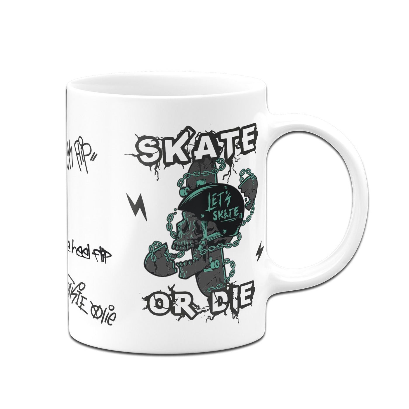 Bild: Tasse - Skate or die im Rundumdruck Geschenkidee