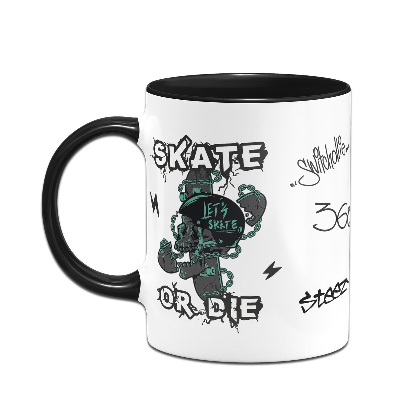 Bild: Tasse - Skate or die im Rundumdruck Geschenkidee