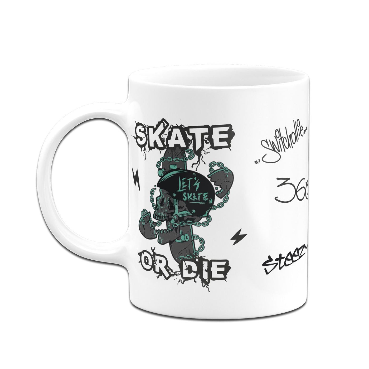 Bild: Tasse - Skate or die im Rundumdruck Geschenkidee