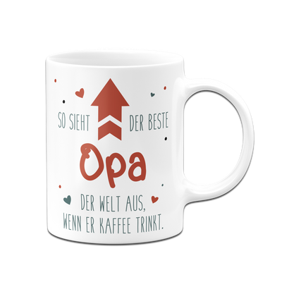 Tasse - So sieht der beste Opa der Welt aus, wenn er Kaffee trinkt.