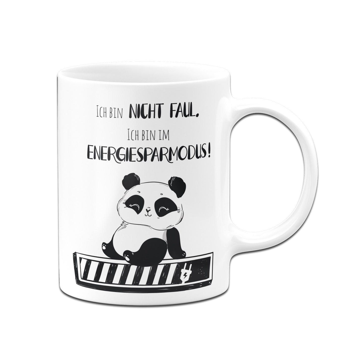 Bild: Panda Tasse - Ich bin nicht faul. Ich bin im Energiesparmodus! Geschenkidee