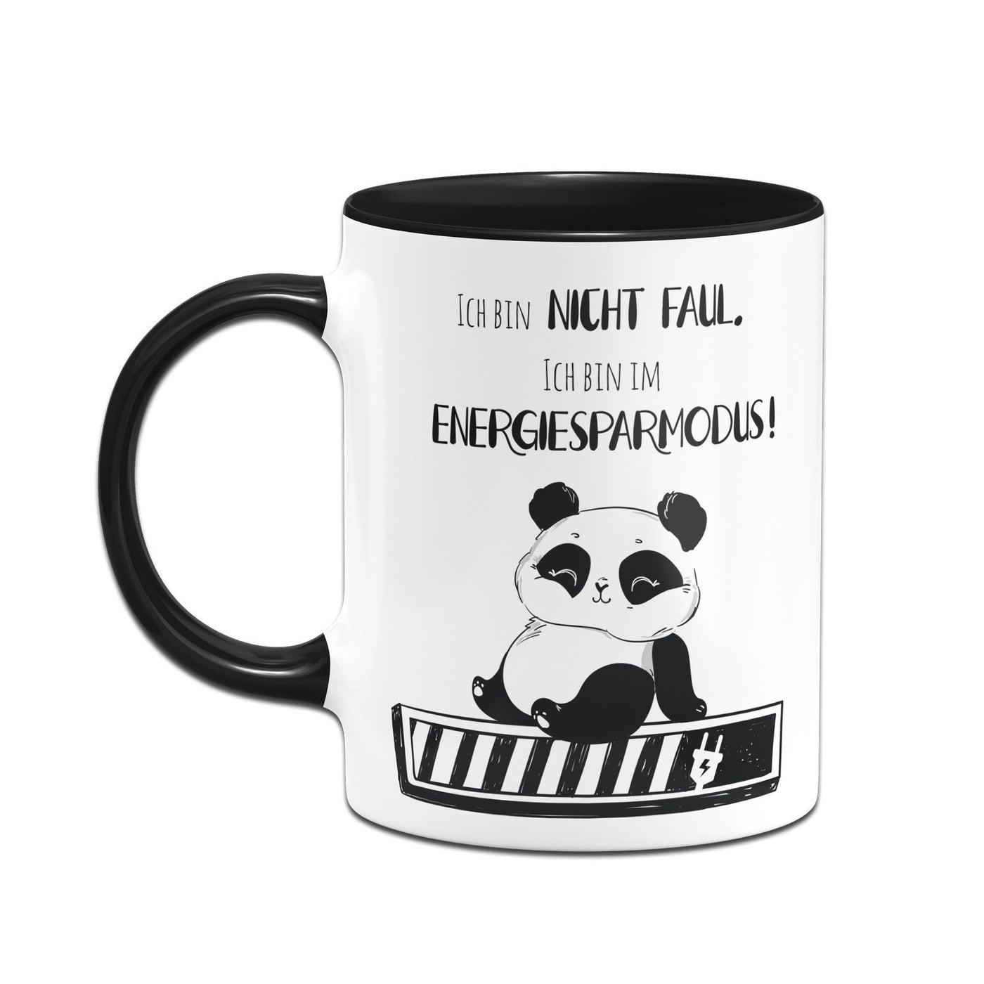 Bild: Panda Tasse - Ich bin nicht faul. Ich bin im Energiesparmodus! Geschenkidee