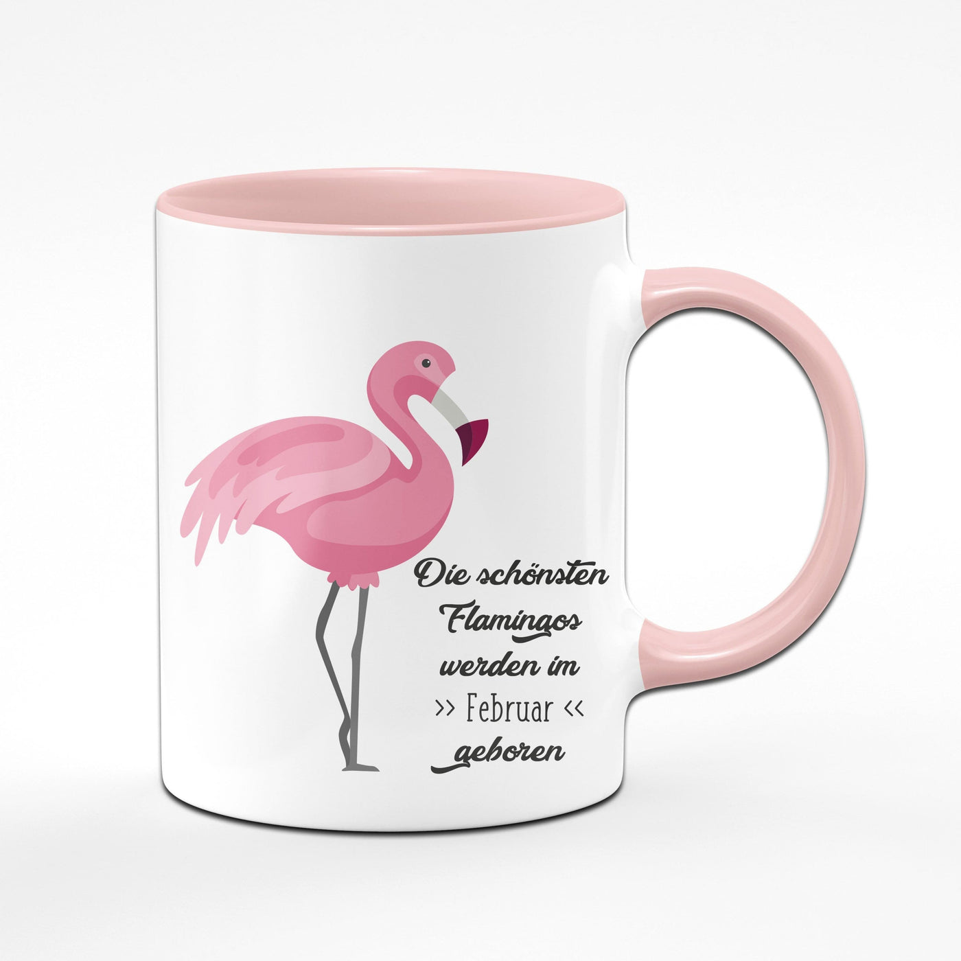 Bild: Flamingo Tasse - Die schönsten Flamingos werden im -Monat- geboren Geschenkidee