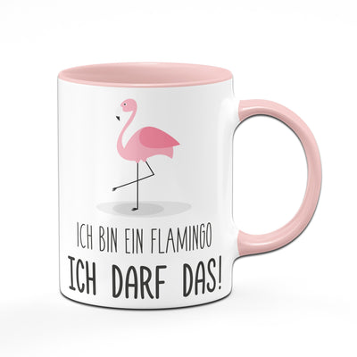 Bild: Tasse - Flamingo Ich darf das Geschenkidee