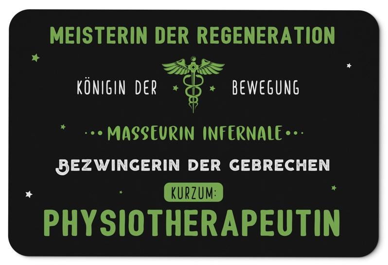 Bild: Fußmatte - Phsyiotherapeutin Geschenkidee
