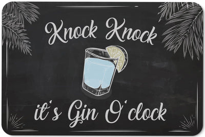 Bild: Fußmatte - Knock Knock its Gin Oclock Geschenkidee