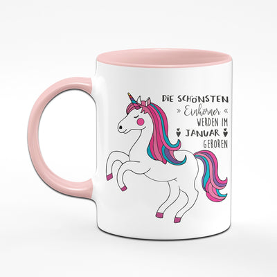 Bild: Einhorn Tasse - Die schönsten Einhörner Werden im Monat geboren Geschenkidee