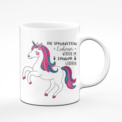 Bild: Einhorn Tasse - Die schönsten Einhörner Werden im Monat geboren Geschenkidee