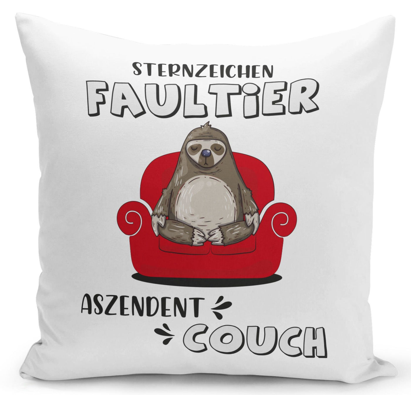Bild: Kissen - Sternzeichen Faultier - Aszendent Couch Geschenkidee