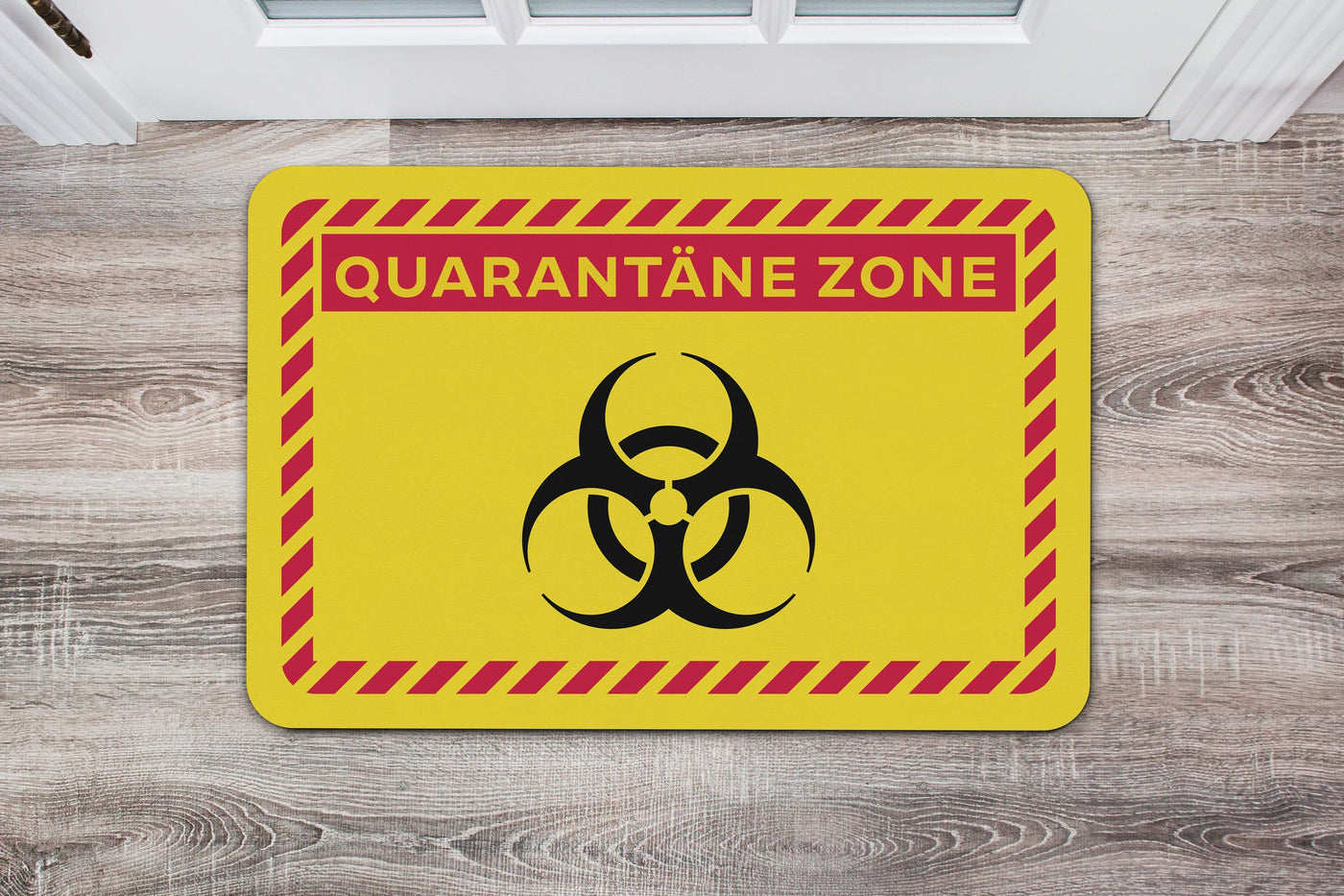 Bild: Fußmatte - Quarantäne Zone Geschenkidee