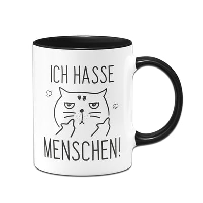 Bild: Tasse - Katze Ich hasse Menschen Geschenkidee