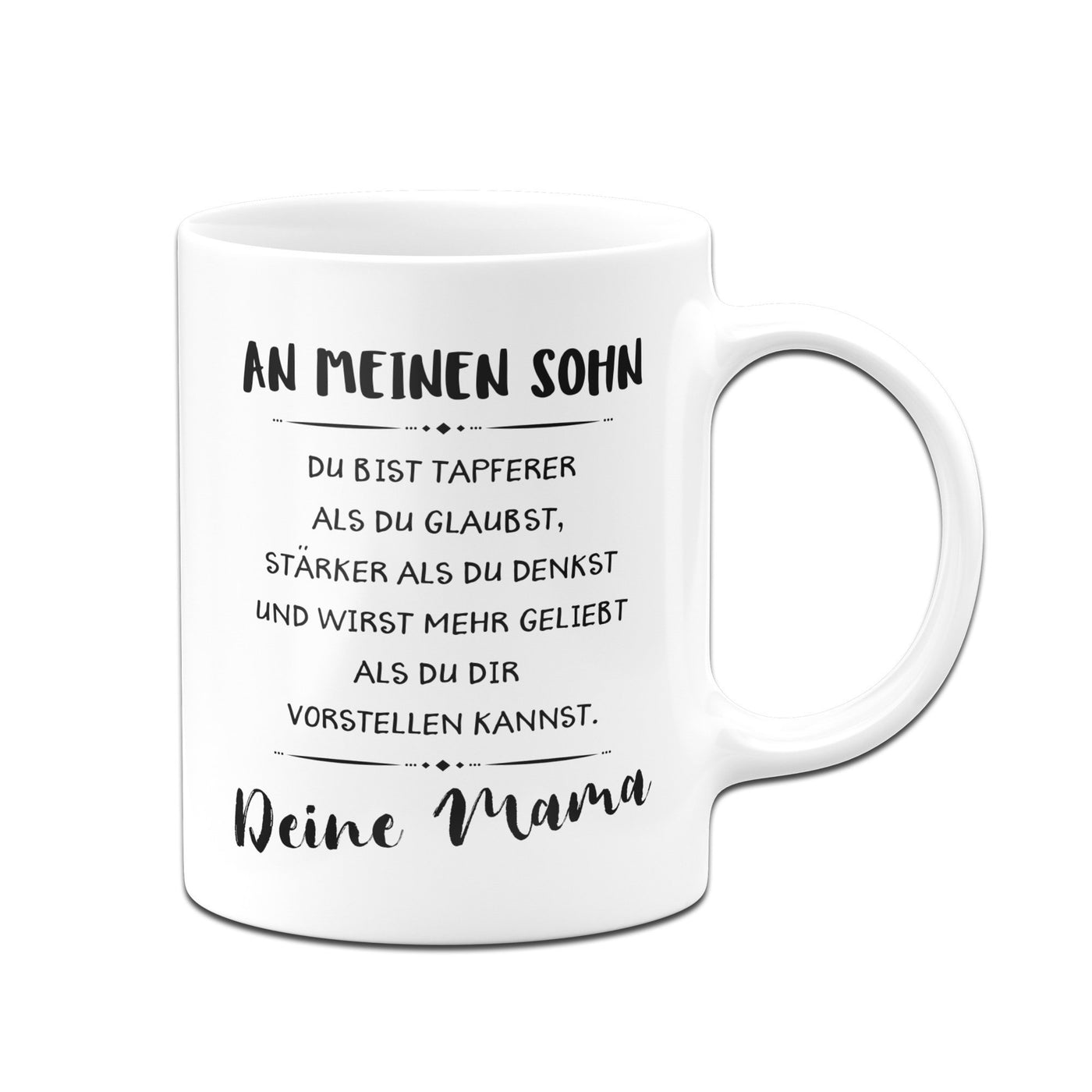 Bild: Tasse - An Meinen Sohn von Mama Geschenkidee