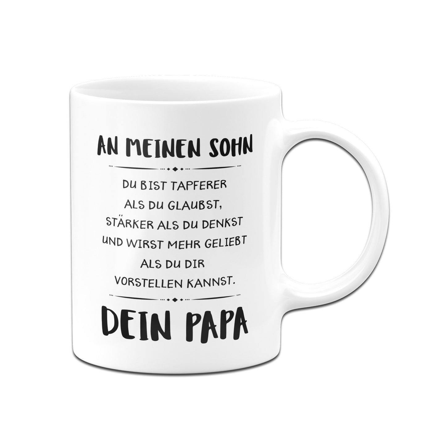 Bild: Tasse - An Meinen Sohn von Papa Geschenkidee