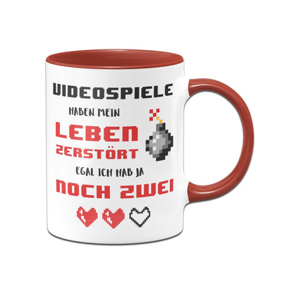 Bild: Gaming Tasse - Videospiele haben mein Leben zerstört Geschenkidee