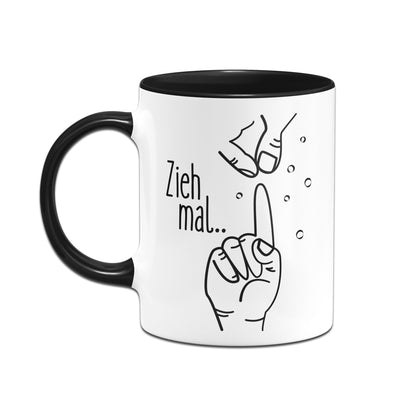 Bild: Tasse - Zieh mal am Finger Geschenkidee