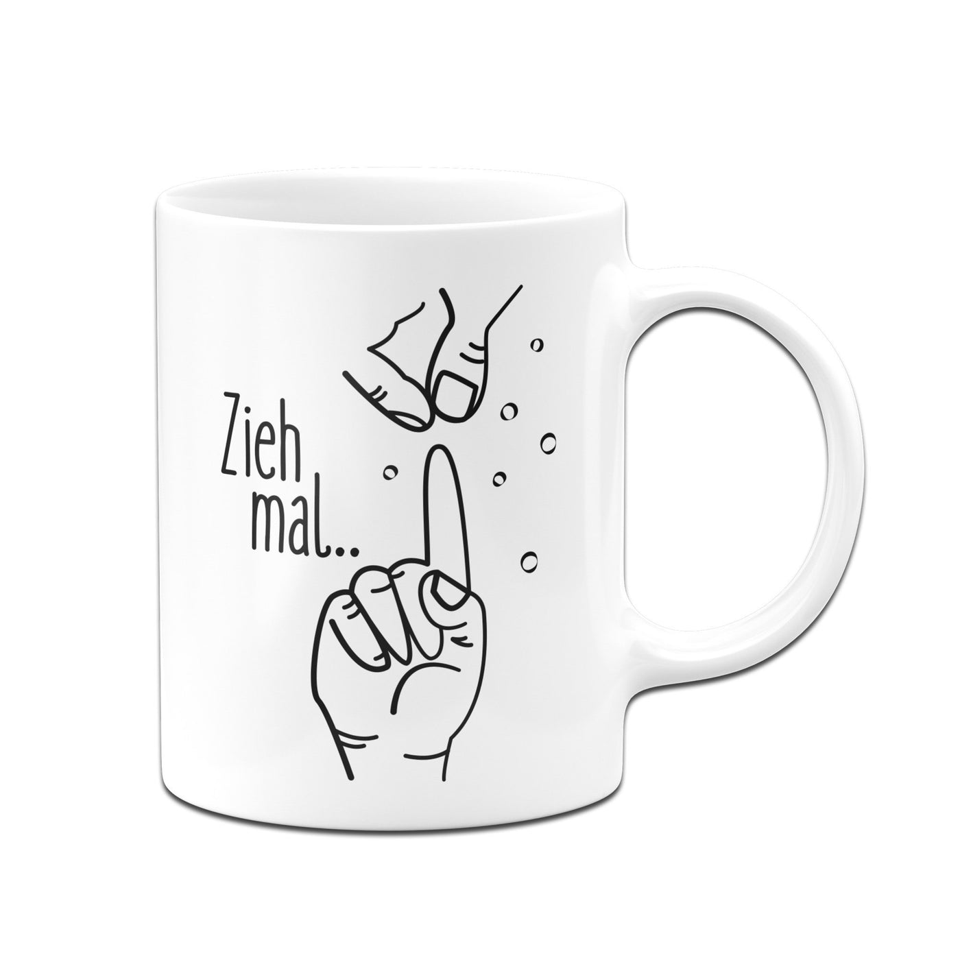 Bild: Tasse - Zieh mal am Finger Geschenkidee