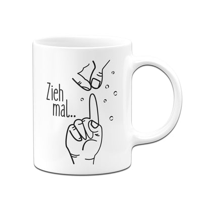 Bild: Tasse - Zieh mal am Finger Geschenkidee