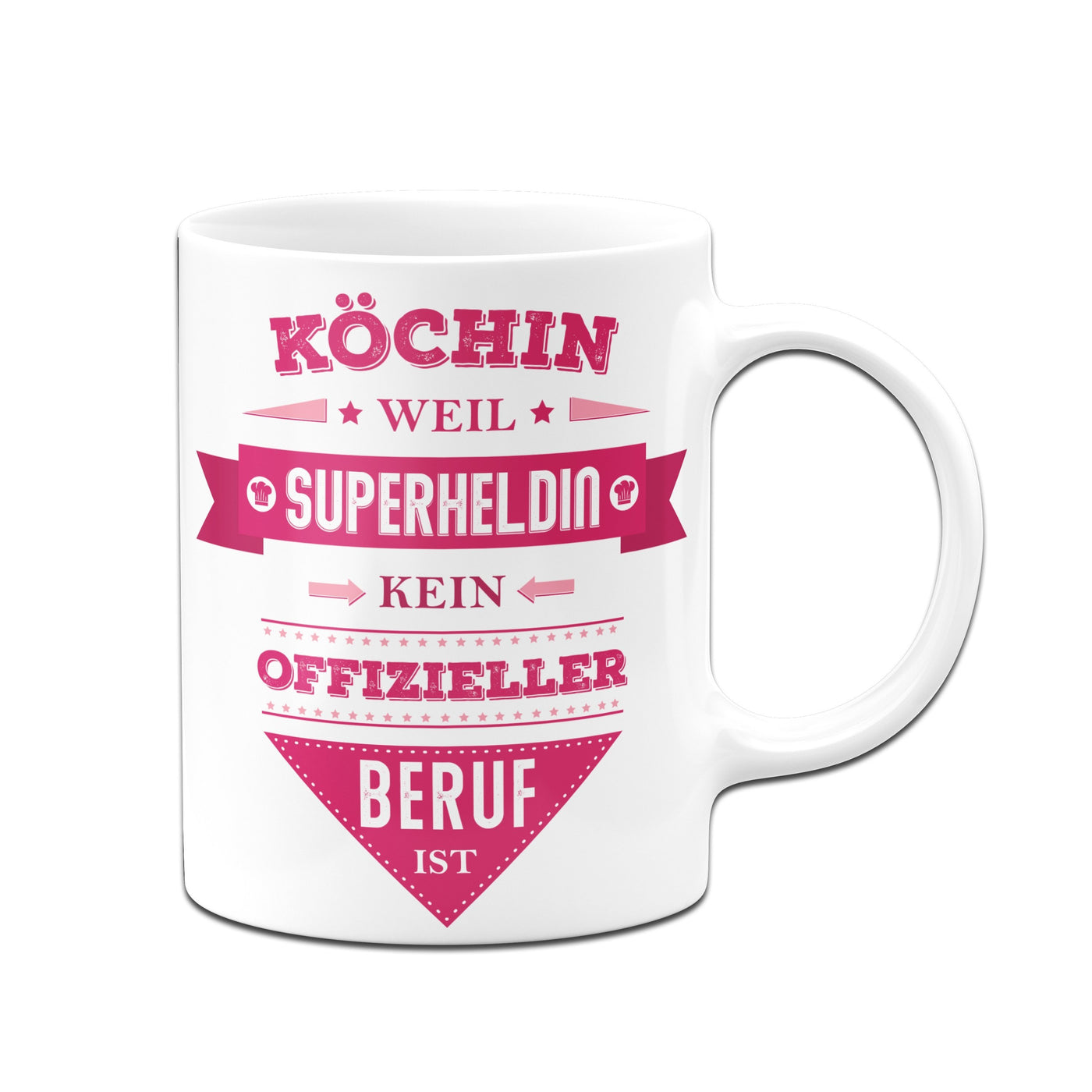 Bild: Tasse - Köchin, weil Superheldin kein offizieller Beruf ist. Geschenkidee