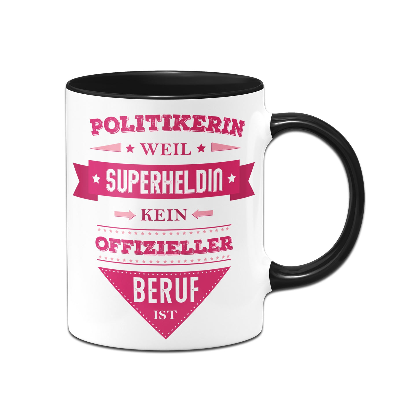 Bild: Tasse - Politikerin, weil Superheldin kein offizieller Beruf ist. Geschenkidee