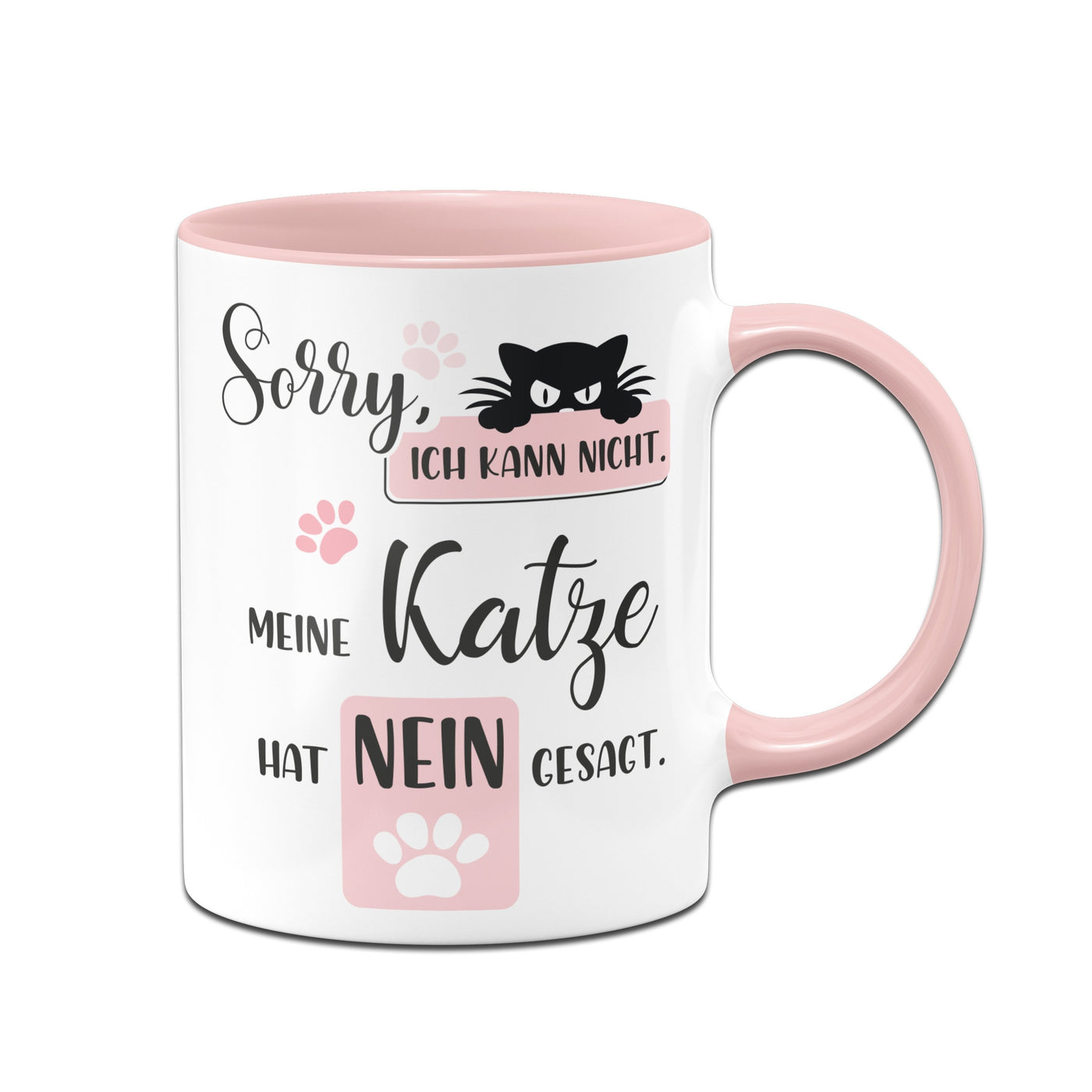 Bild: Tasse - Sorry, ich kann nicht. Meine Katze hat nein gesagt. Geschenkidee