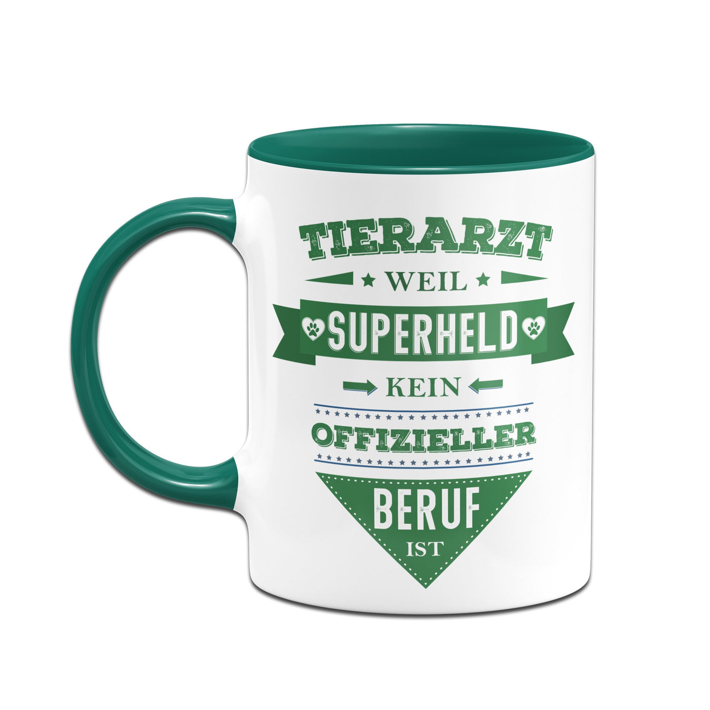 Bild: Tasse - Tierarzt, weil Superheld kein offizieller Beruf ist. Geschenkidee