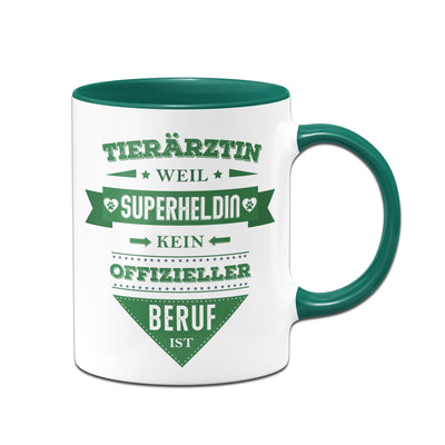 Bild: Tasse - Tierärztin, weil Superheldin kein offizieller Beruf ist. Geschenkidee