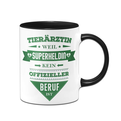 Bild: Tasse - Tierärztin, weil Superheldin kein offizieller Beruf ist. Geschenkidee
